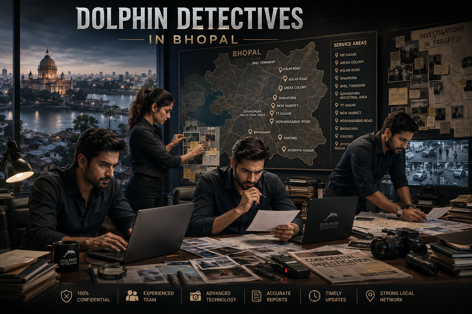 detective team discuss about Bhopal case